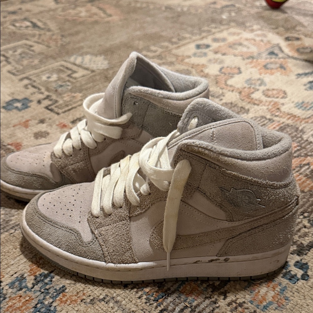 Nike Gray and White Athletic Shoes